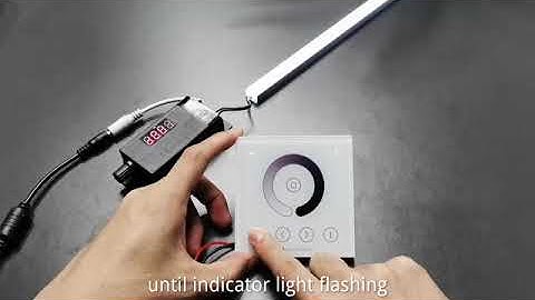 Clear code Between LED dimmer T2 and single zone wall panel remote control--HX-WP86-DIM-2.4G