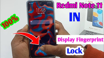 redmi note 11 in display fingerprint / redmi note 11 me in display fingerprint lock Kaise lagaye