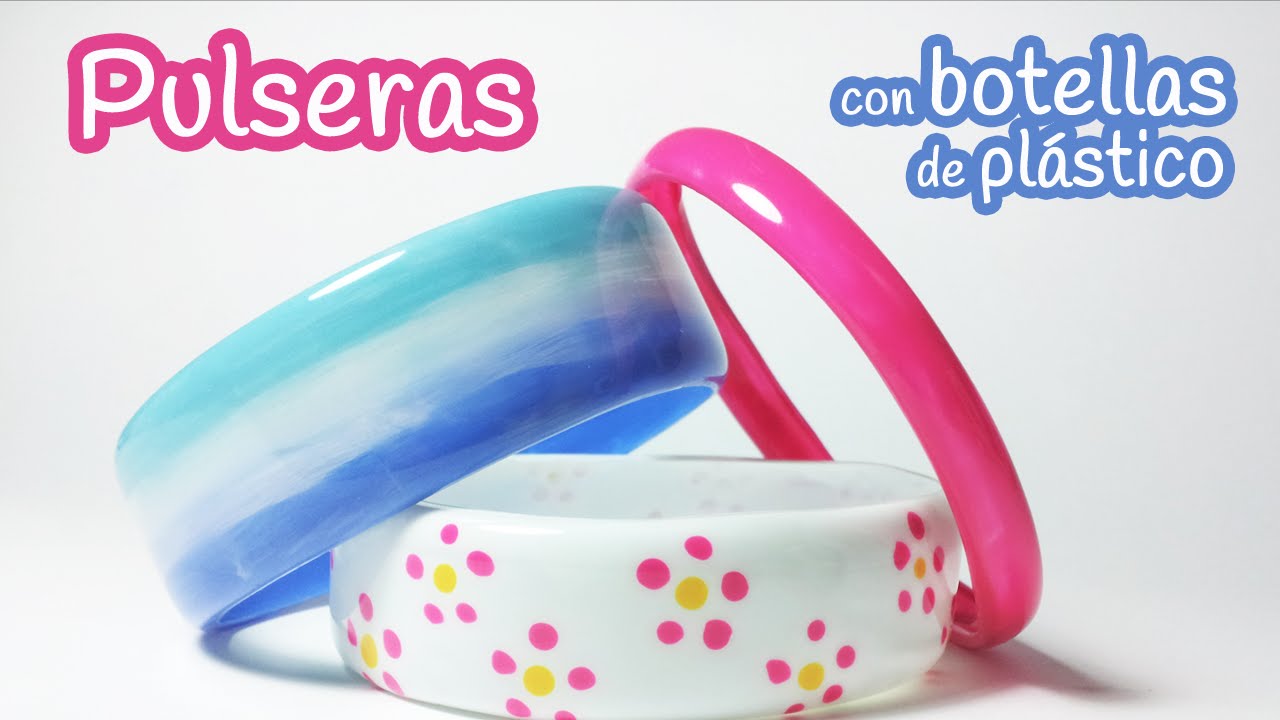 Manualidades: PULSERAS hechas con BOTELLAS de PLÁSTICO - Innova Manualidades  