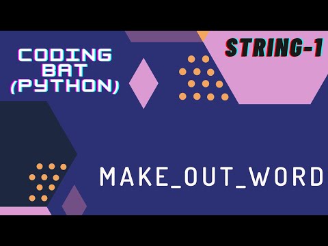 Make Out Word - Coding Bat | Tamil Community