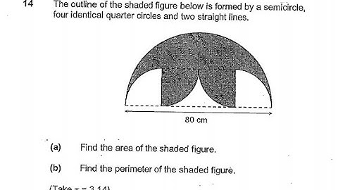 P6 2020 Henry Park Prelims Q14 - Circle Area Circumference | Semicircle perimeter | PSLE Maths
