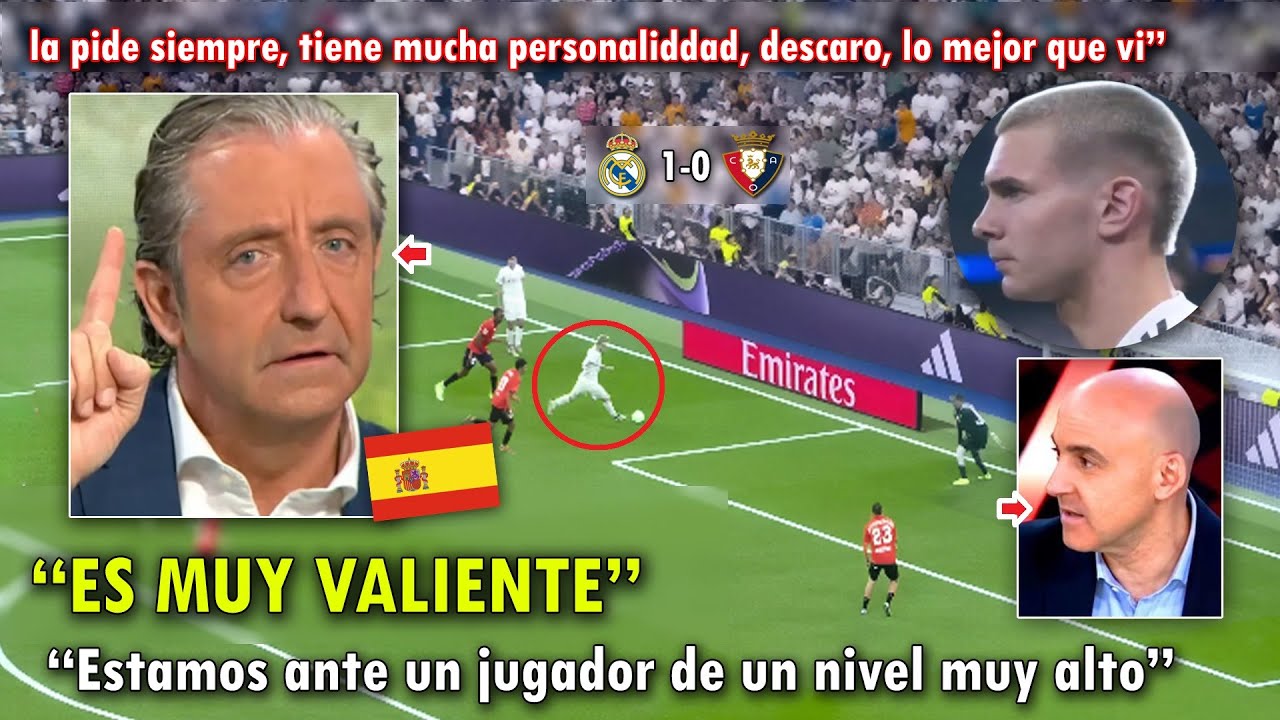 "UN NUEVO IDOLO" PERIODISTAS ESPAÑOLES se RINDEN ante el DEBUT de FRANCO MASTANTUONO con REAL MADRID