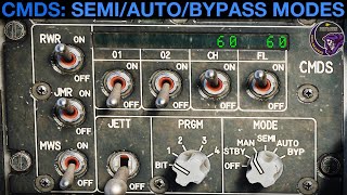 F16C Viper: ALE47 CMDS Countermeasures (SEMI/AUTO/BYP Modes) Tutorial (Vid 2 of 2) | DCS WORLD