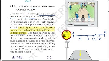 7.1.2 UNIFORM MOTION AND NON UNIFORM MOTION  | Class 9 Chapter 7 motion | What uniform motion ?
