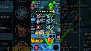 Chou 1 Hit Build 😯 impossible #mlbb