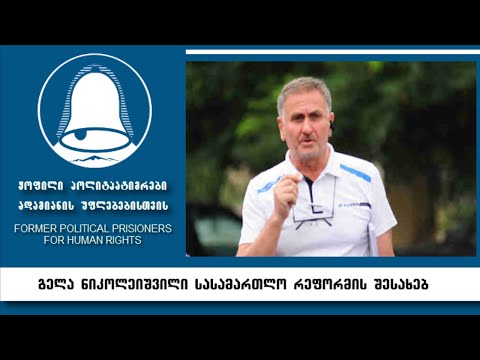 გელა ნიკოლეიშვილი სასამართლო რეფორმის შესახებ