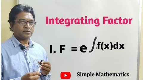 Integrating Factor (Rule-3)