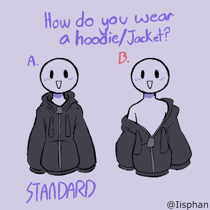 How do you wear a hoodie or jacket? #shorts #femboy #comicdub