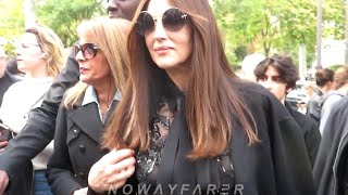 Monica Bellucci Arrives At Elie Saab Fashion Show, Paris October 1St 2022 Week Spring Summer 2023