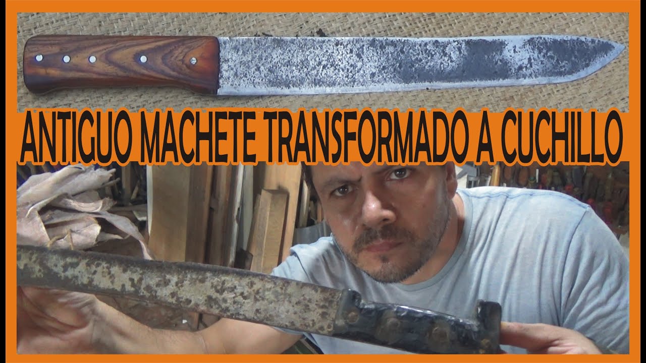 Restaurando un pedazo de machete oxidado