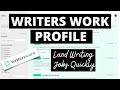 Writers work profile  what to include in your writers work portfolio to gain clients quickly
