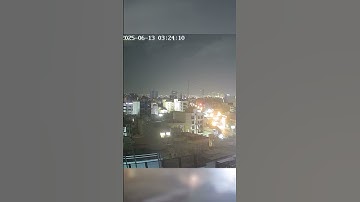 CCTV Captures Explosions In Tehran As Israel Targets Iranian Sites