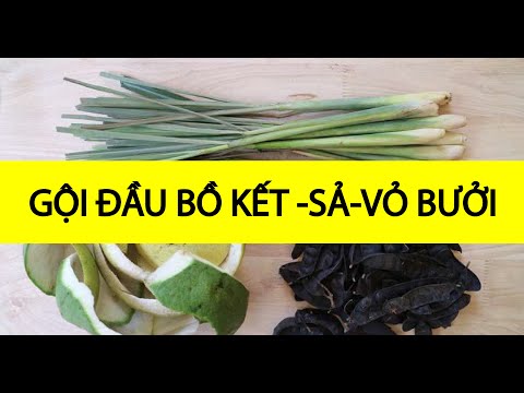 🎯Gội đầu Bồ Kết-Sả-Vỏ Bưởi | Tóc dày, bóng mượt, hết rụng | Làm đẹp từ thiên nhiên