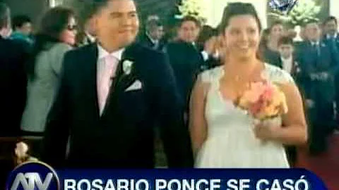 Rosario Ponce contrajo matrimonio y estara embaraz...