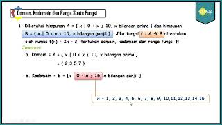 Menentukan Domain, Kodomain dan Range Suatu Fungsi - Matematika Kelas XI Kurikulum Merdeka