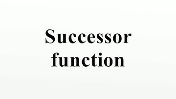 Successor function
