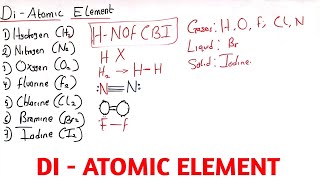 Diatomic element| Diatomic element and Molecule