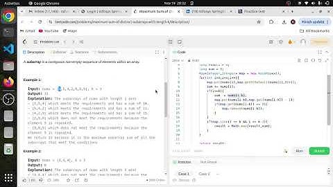 2461 Maximum Sum of Distinct Subarrays With Length K || LeetCode Problem Solved in java