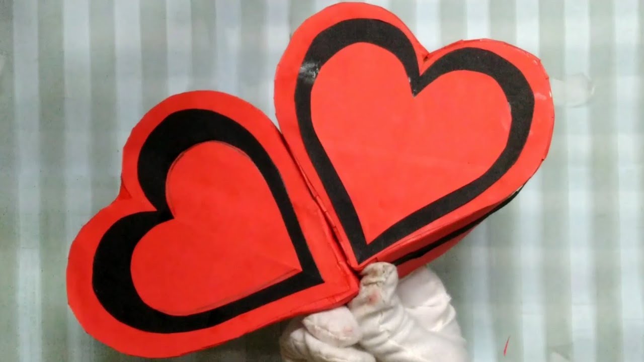 DIY Paper Heart Gift Box | How To Make A Heart Shaped Paper Gift Box