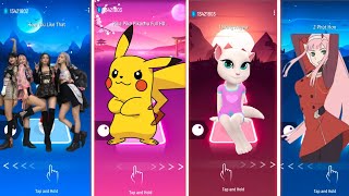 Black Pink vs Pikachu vs Talking Angela vs phut hon#tileshop #blackpink #pikachu #phuthuong screenshot 1