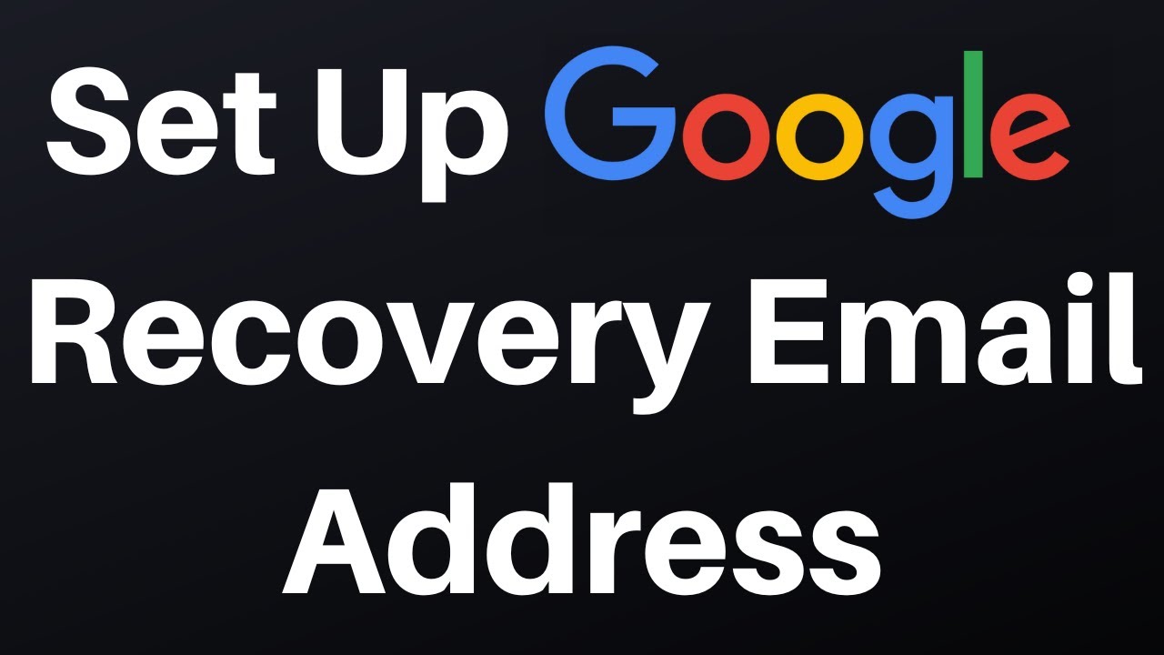 Add a recovery email address