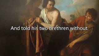 Genesis 9:22 - And Ham, the father of Canaan, saw the nakedness - Bible Verses for Presentations