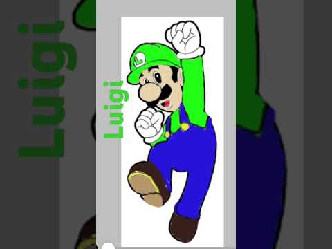 I drew Luigi on ibis paint x (credits to@crazymario9513 )