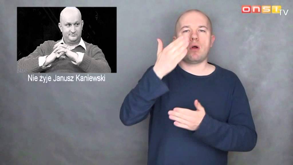 Nie żyje Janusz Kaniewski (język migowy PJM)