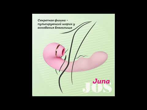 Многофункциональный стимулятор клитора Jos Juna, розовый, 15 см. (Арт. 783033)