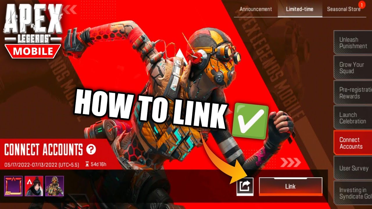 How To Link Your Accounts To Apex Legends Mobile