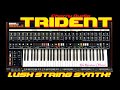 Capture de la vidéo Cherry Audio Trident Mkiii Lush String Synth Virtual Analog Synthesizer Vst Rik Marston