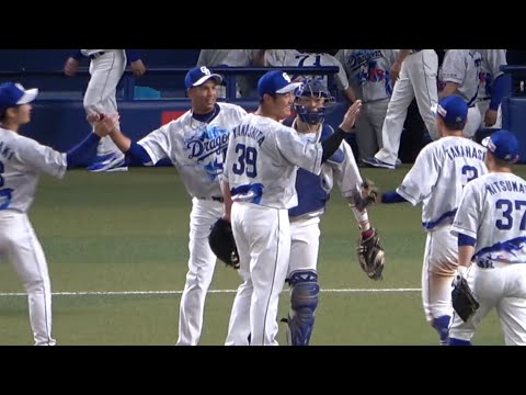 勝利の瞬間！来日初登板となったタバーレスが最後を締める！ (2022/07/08)