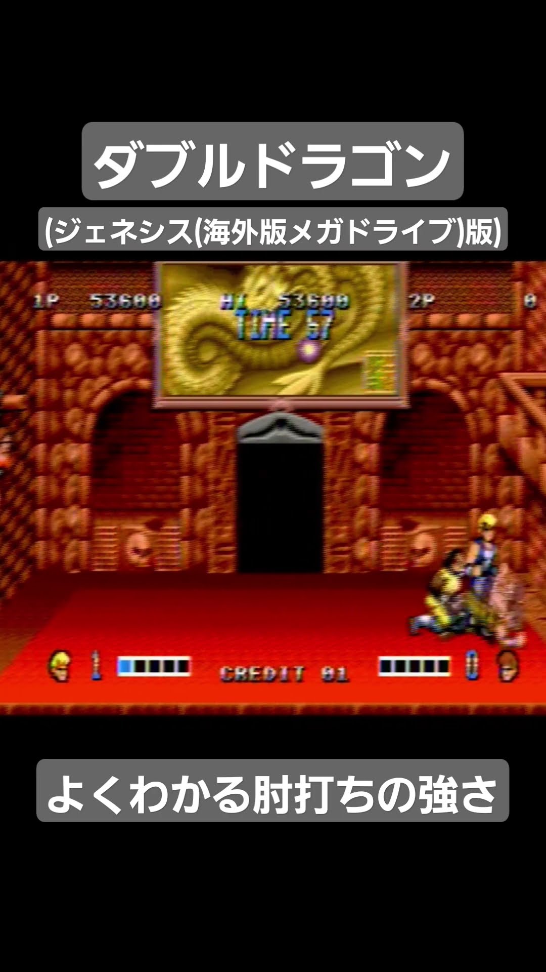 ダブルドラゴン　海外バージョン ダブルドラゴン(ジェネシス(海外版メガドライブ)版) よくわかる