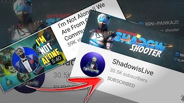 Shadow Shooter Channel Hacked | He uploaded new video on his second channel | Thanking all youtubers