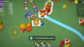 WORMS🐛 ZONE ♾️ INFINITY MODE top 3 score #likes #gaming #subscribe @NaniWormsZone-88