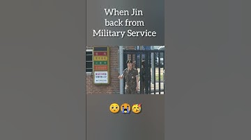 When jin back from military service😭#bts #shorts #jin