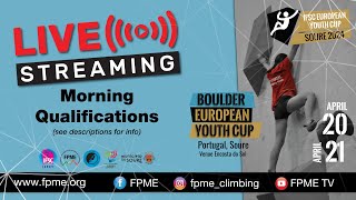 IFSC Bouldering Morning Qualifications - European Youth Cup - Soure (POR) 2024