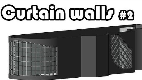 Learn Revit in 5 minutes: Curtain walls. Part 2 #2