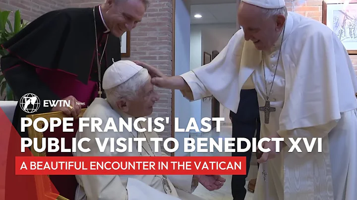 Pope Francis visits Benedict XVI with the new card...