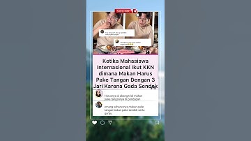 Ketika Bule KKN Cobain Makan Pakai Tangan di Desa #viralvideo #trendingshorts #shorts