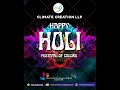 Happy Holi! Festival of Colors Wishes from Climate Creation LLP