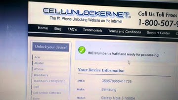 How to Unlock Samsung Galaxy Note 3 A900 by Unlocking code instructions from Cellunlocker.net