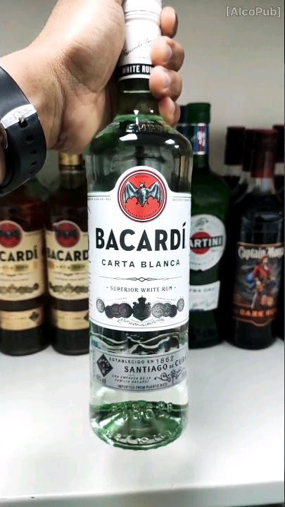 🦇Bacardi Carta Blanca Superior White Rum🦇 | 🇵🇷From Puerto Rico🇵🇷 | AlcoPub #viral #shorts #short