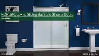 Installation  Levity Sliding Bath and Shower Doors