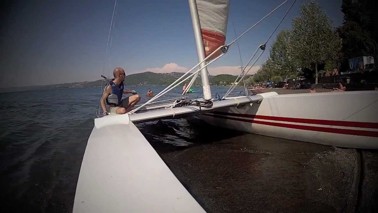 catamarano DART 18 sailing Bolsena Lake 2012 Montefiascone Lago