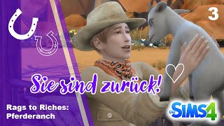 Wir holen unsere Babys zurück! | Die Sims 4: Rags to Riches Challenge - Pferderanch #3 | deutsch