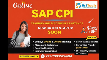 SAP CPI Demo session 2 for Beginners - SRITECH SOFTWARE SERVICES