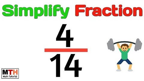 How to simplify the fraction 4/14 | 4/14 Simplified | 4 divided by 14