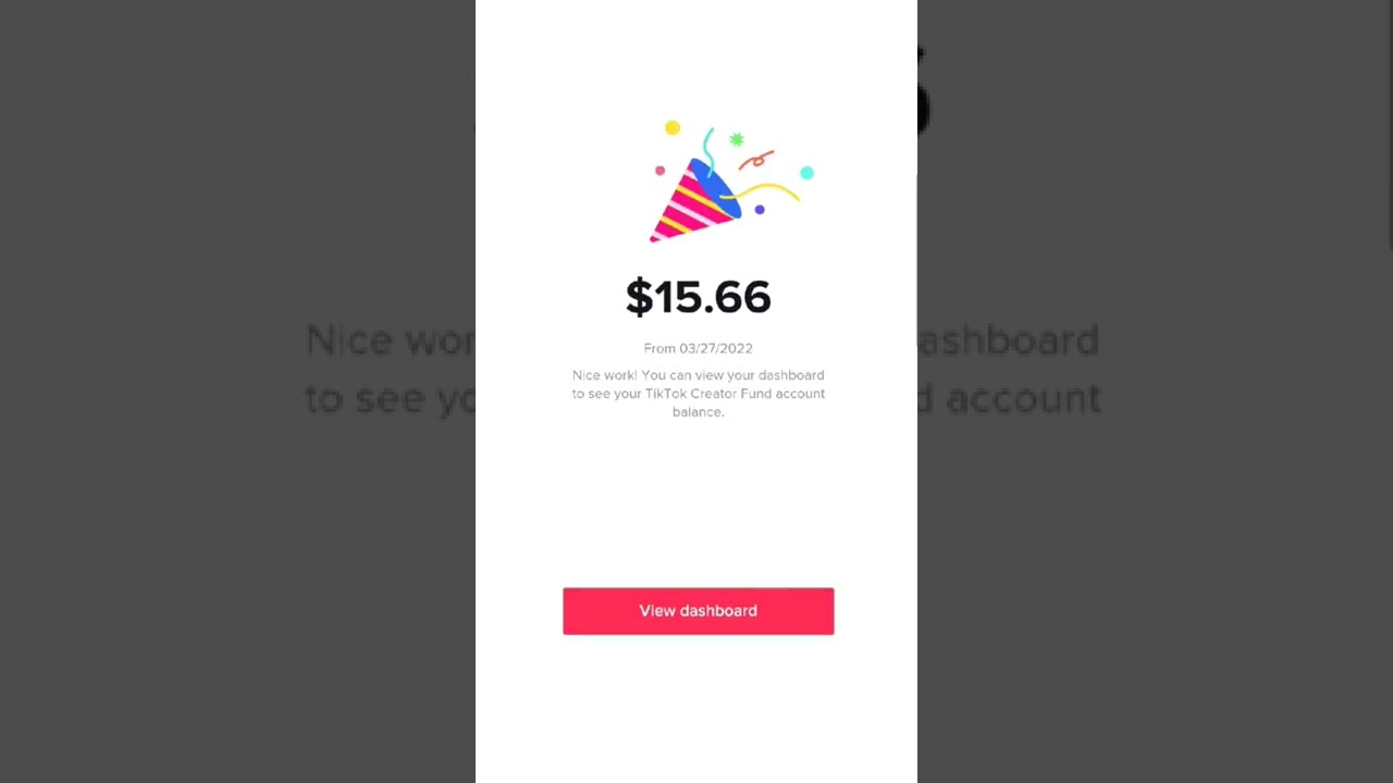 Here's how much $$ TikTok pays me