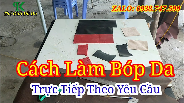 Hướng dẫn làm bóp ví da thời trang